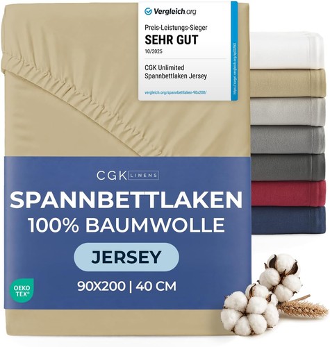 Spannbettlaken jersey 90x200 - 90x200,