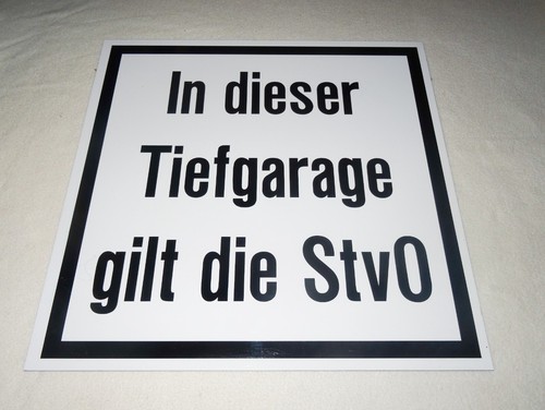 Verkehrsschild für